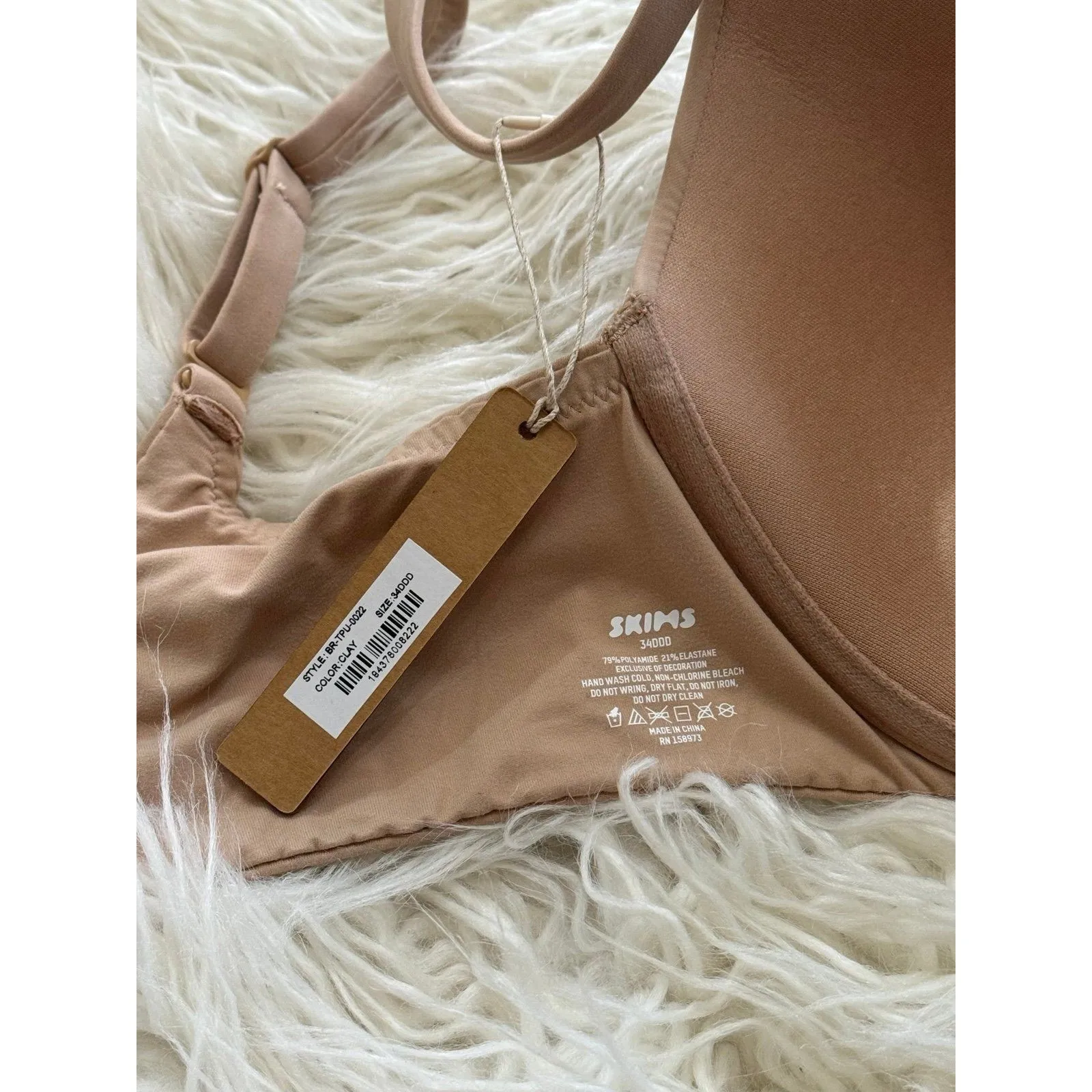 Skims Fits Everybody T-shirt Demi Bra Clay Size 34DDD - Image 7