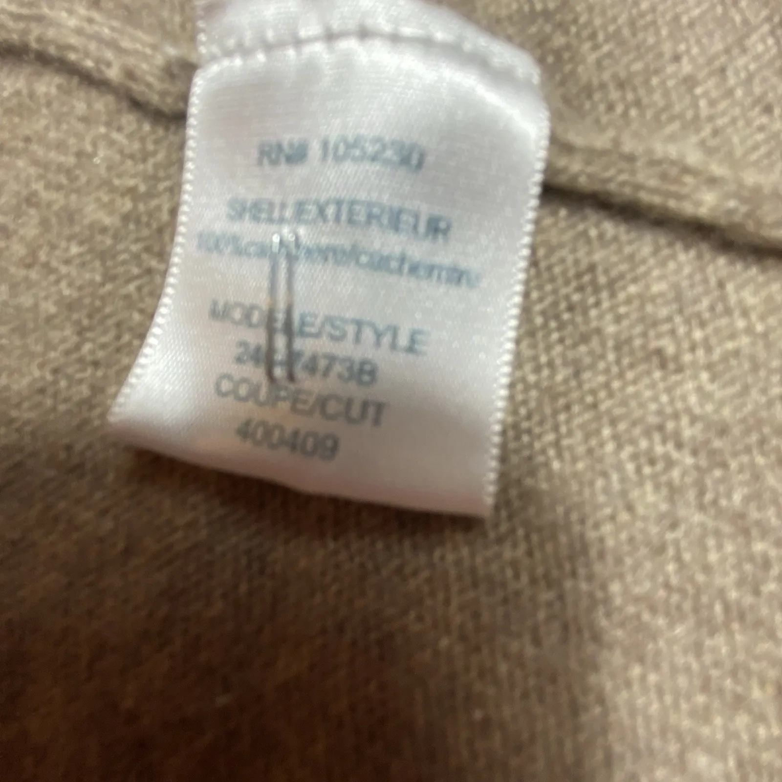 Joie Cashmere Hooded Cardigan Small Waterfall Open‎ Front Sleeveless Beige Soft - Image 6