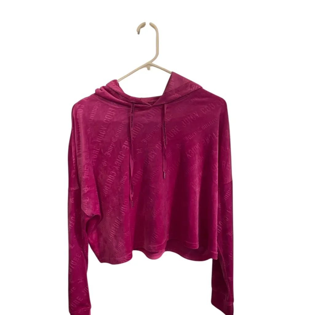 Juicy Couture Pink Velour Set Tracksuit Sleepwear Loungewear Holiday pajamas - Image 11