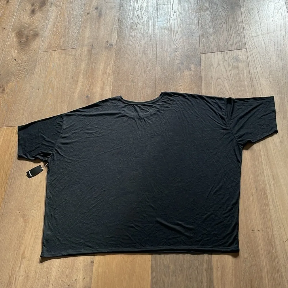 Torrid Super Soft Relaxed Fit Crew Neck Tee Black NWT Size 6X - Image 7