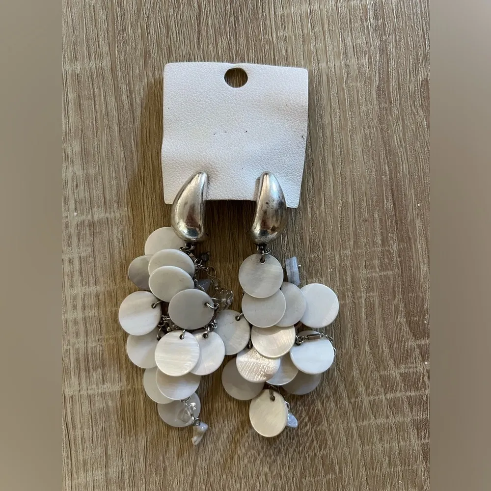 NWT Free people mother of pearl dangling earring - Image 3