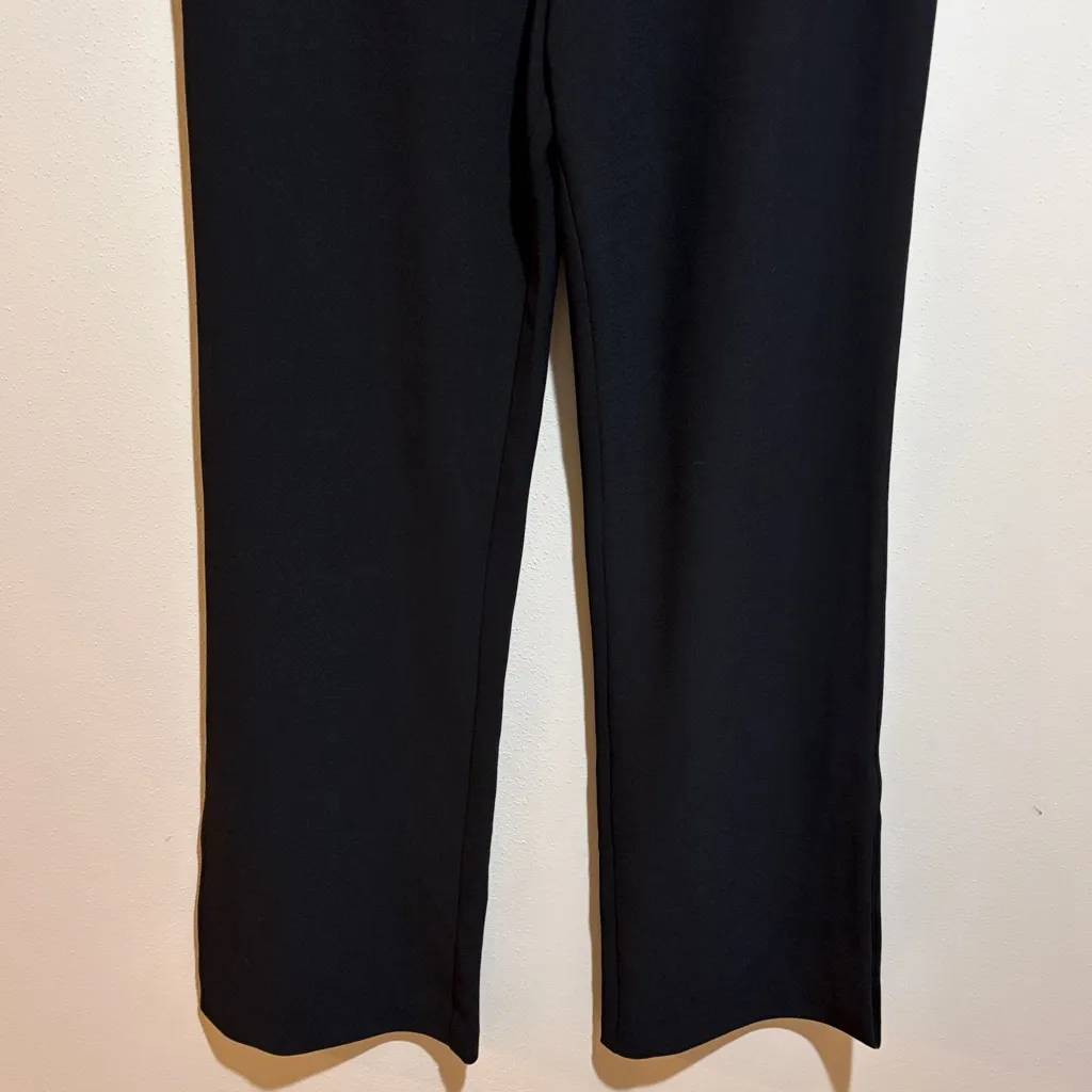 NBD Revolve Granada Black Trouser Dress Pants Split Hem High Waist Size Medium - Image 9