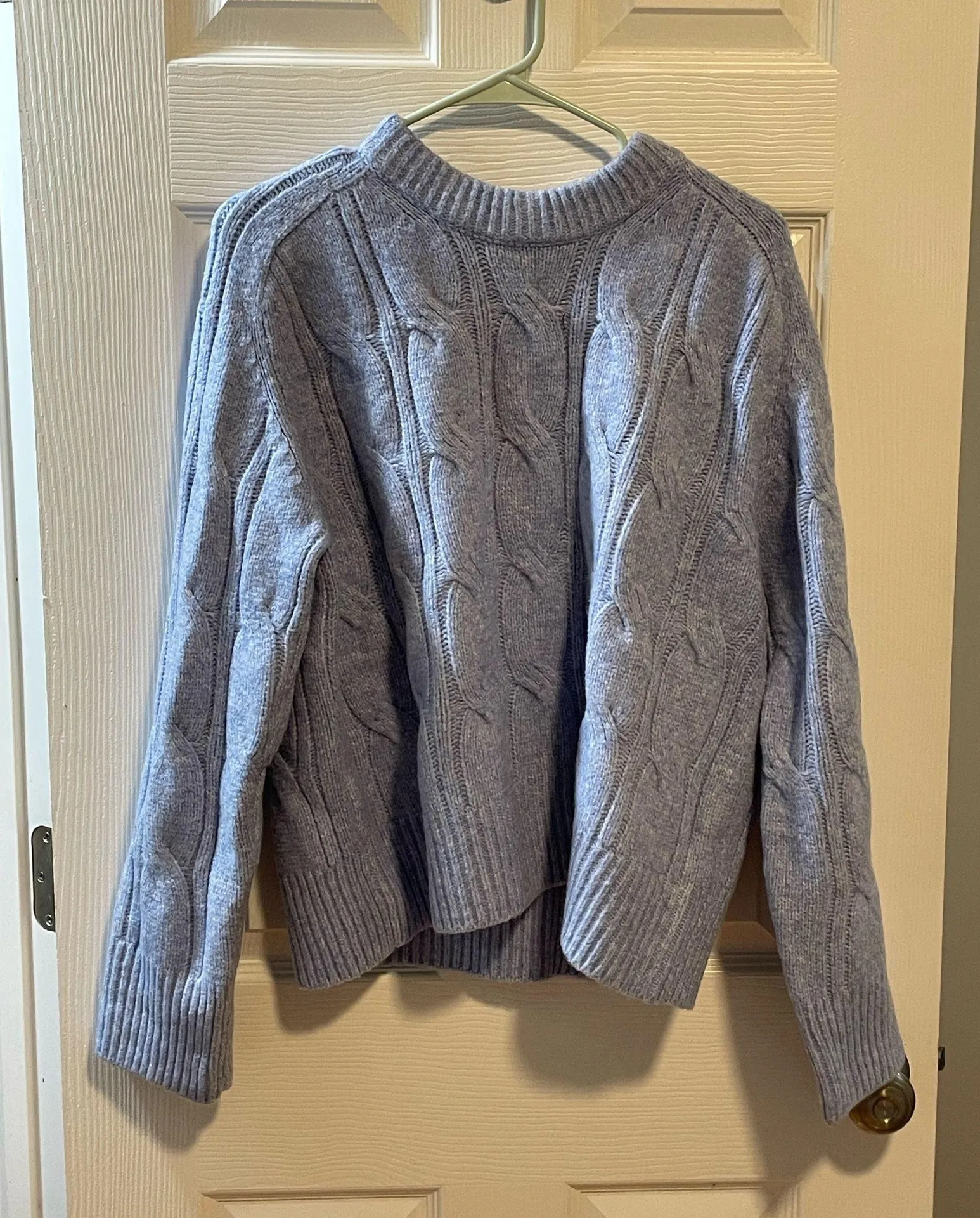 Abercrombie Cable Knit Sweater Blue - Image 2