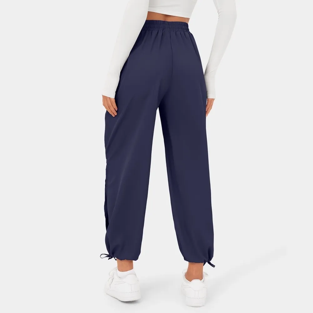 Breezeful High Waisted Drawstring Side Pocket Split Hem Joggers Small - Image 3