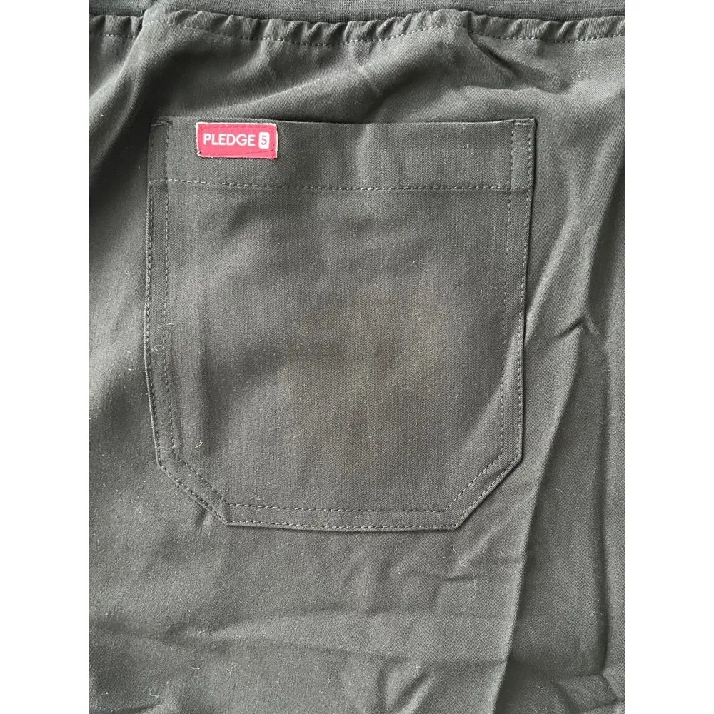 Pledge 5 Black Burgundy Colorblock Jogger Scrub Nursing Medical Pants sz 4XL NEW - Image 6