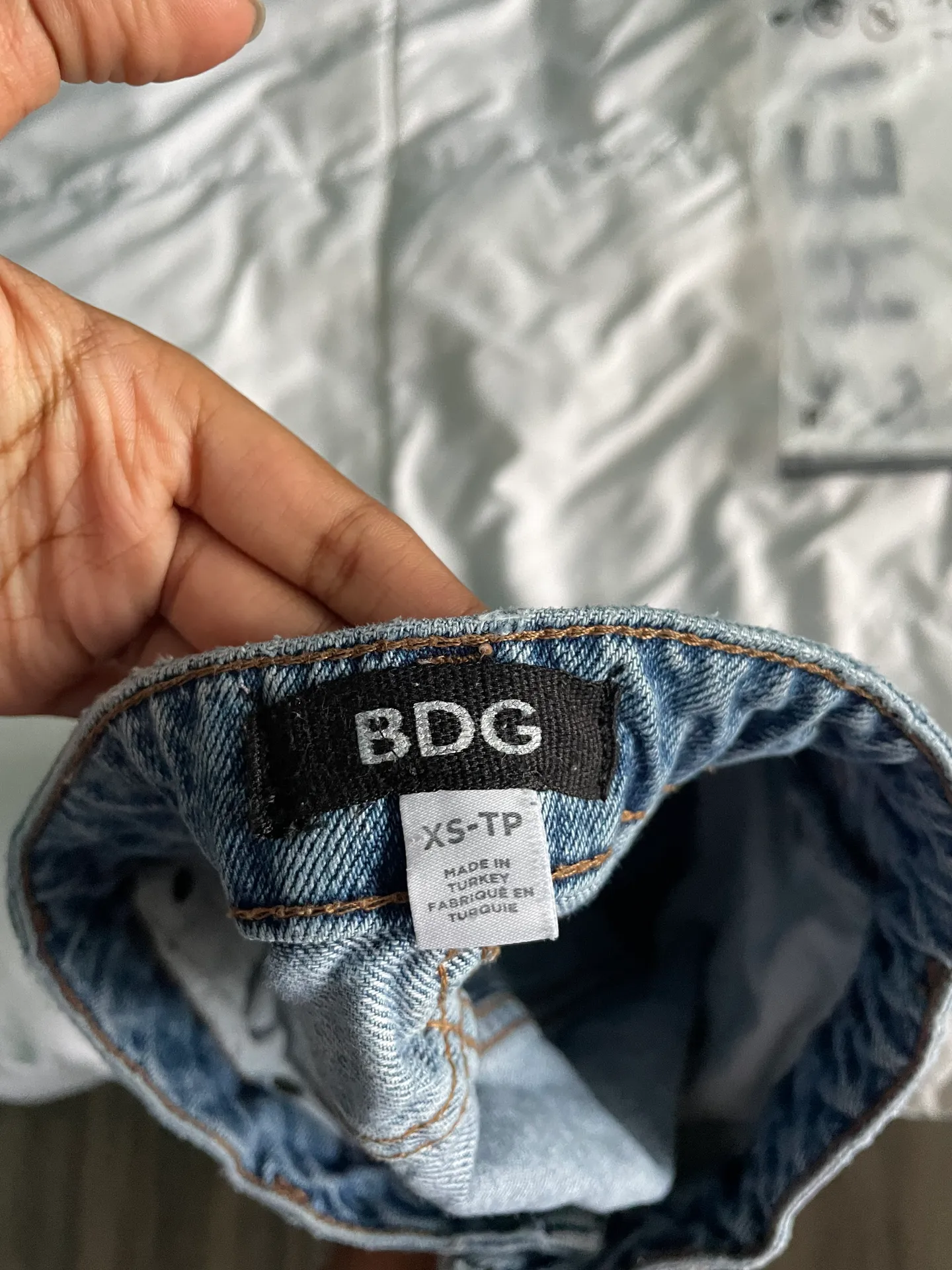 BDG Light Denim Mini Skirt - Image 3