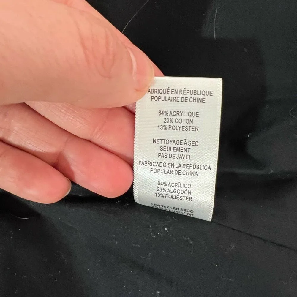 Joe’s black tweed bronze metallic grey hem jacket size medium - Image 10