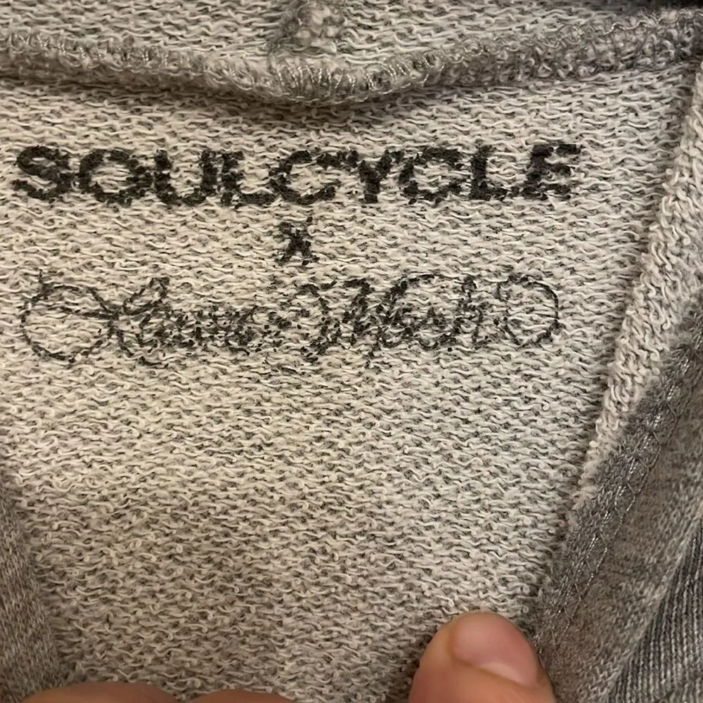 Soul Cycle x Lauren Moshi Studded Animal Print Hoodie - Image 3