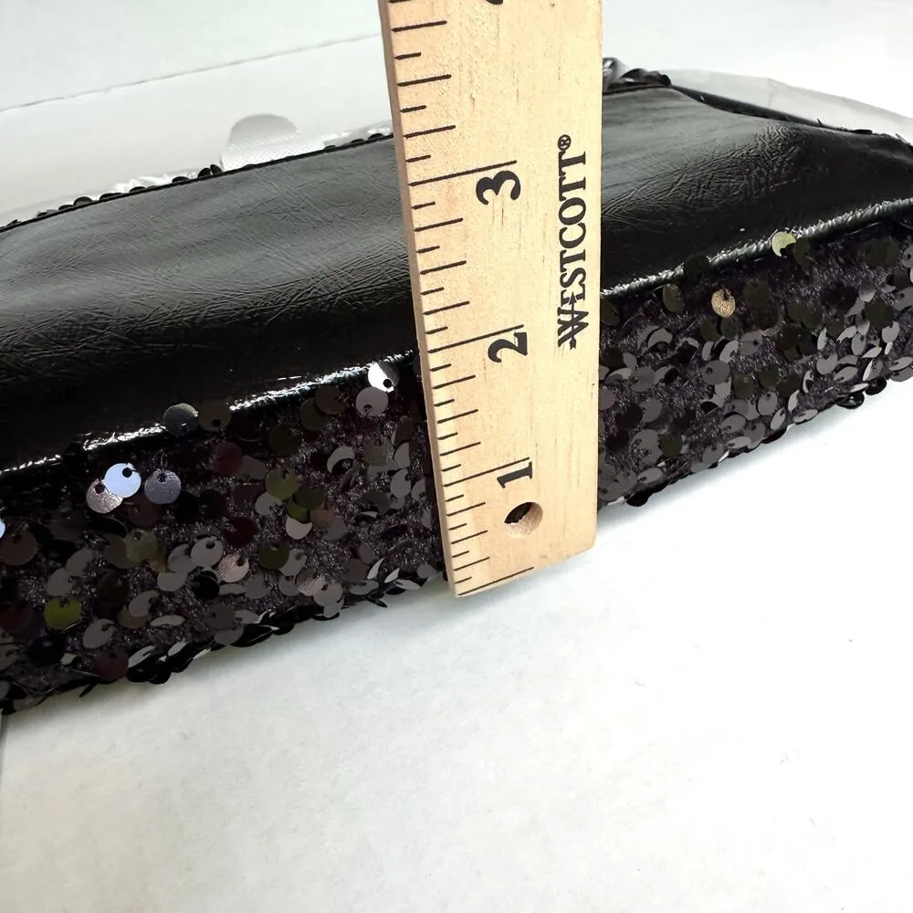 NEW Nicole Miller SEQUIN HANDBAG Purse Small 9x5 Buckle Shoulder Evening Bag NWT - Image 9