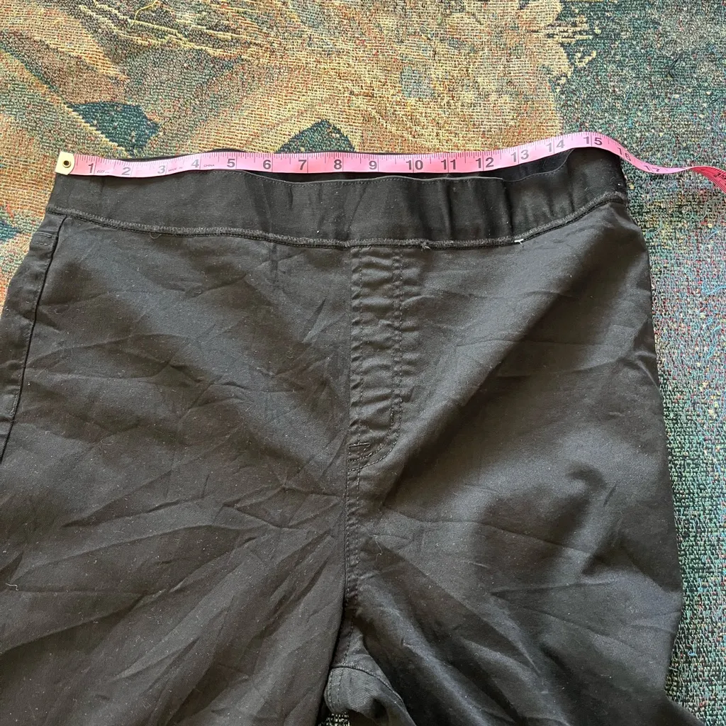 Buffalo David Bitton Pull-On Black Stretch Pants Women’s Large Tencel Blend Slim - Image 13