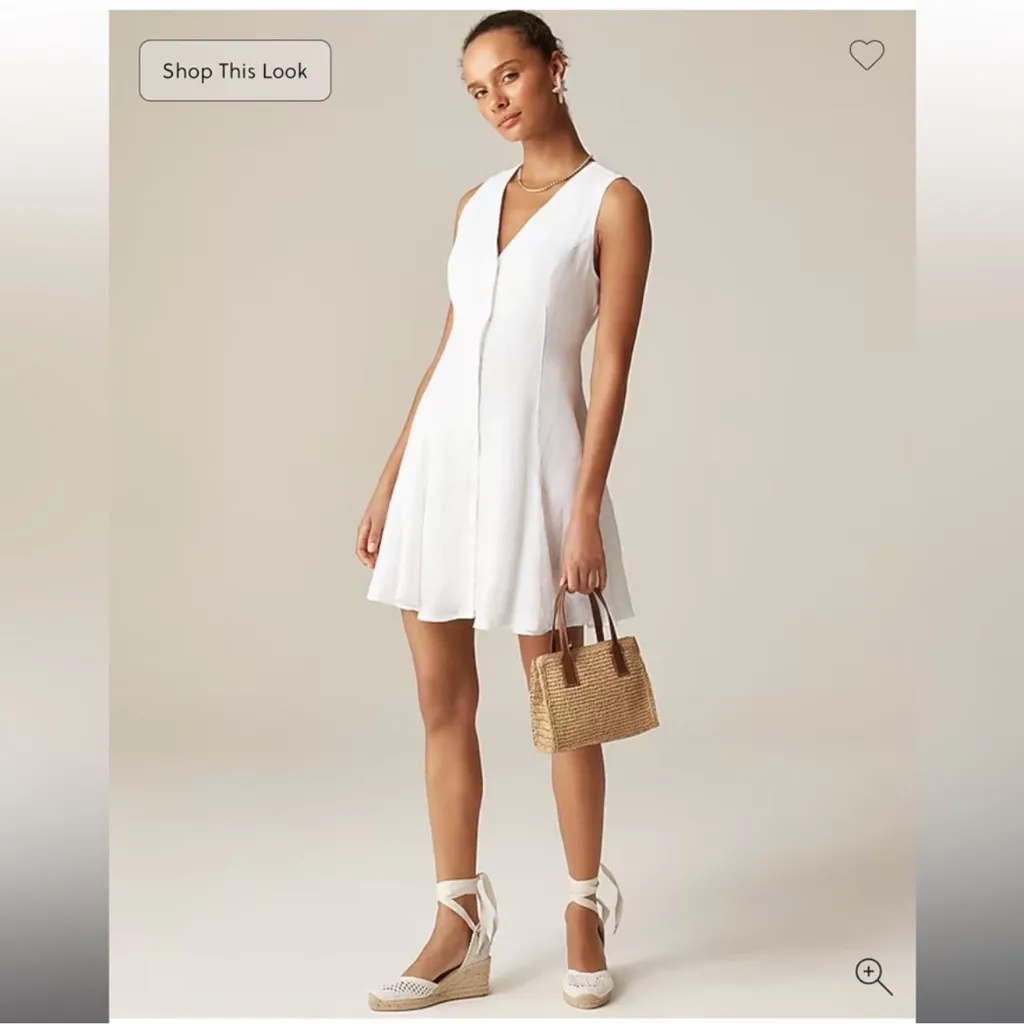 J.Crew mini dress in linen - Image 3