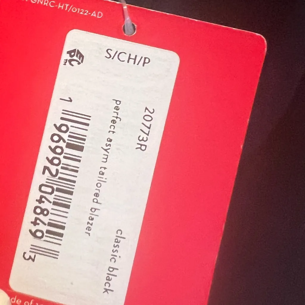 SPANX PERFECT ASYMMETRICAL TAILORED BLAZER Jacket Classic Black New NWT - Image 3