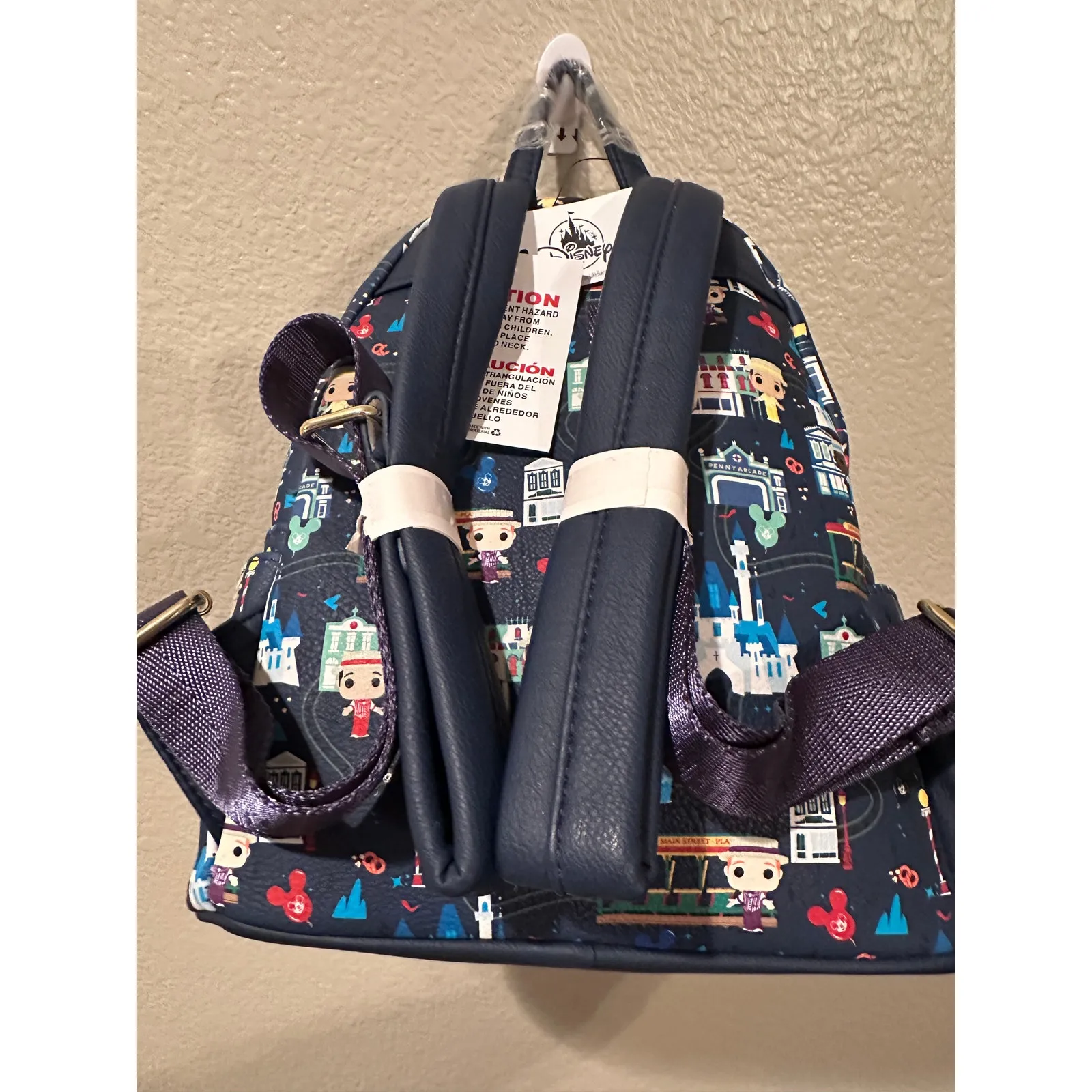 NWT Disney Parks Loungefly Dapper Dans Singing Quartet Main Street USA Backpack Black - Image 7