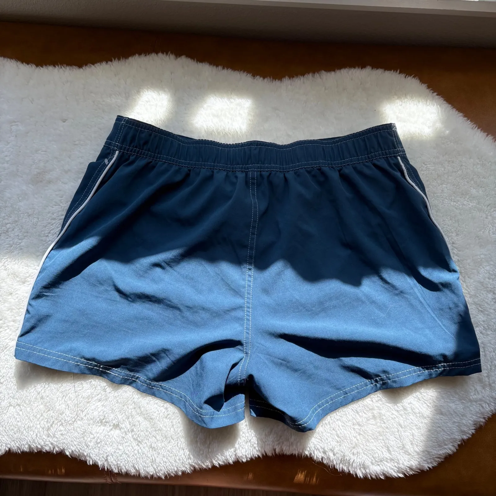 Free Country Women's Shorts Blue White Trim Casual Athletic Medium - Image 9