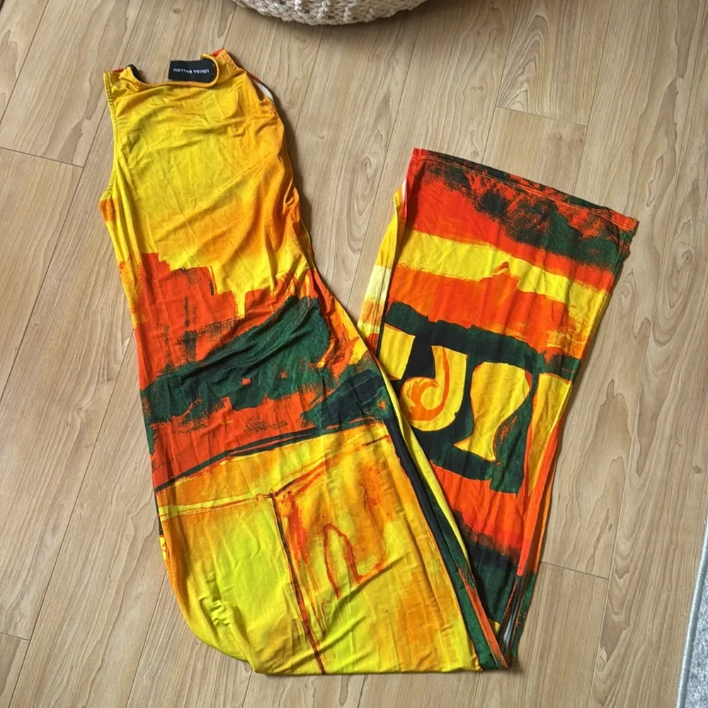 LOUISA BALLOU Sea Breeze Dress Orange - Image 3