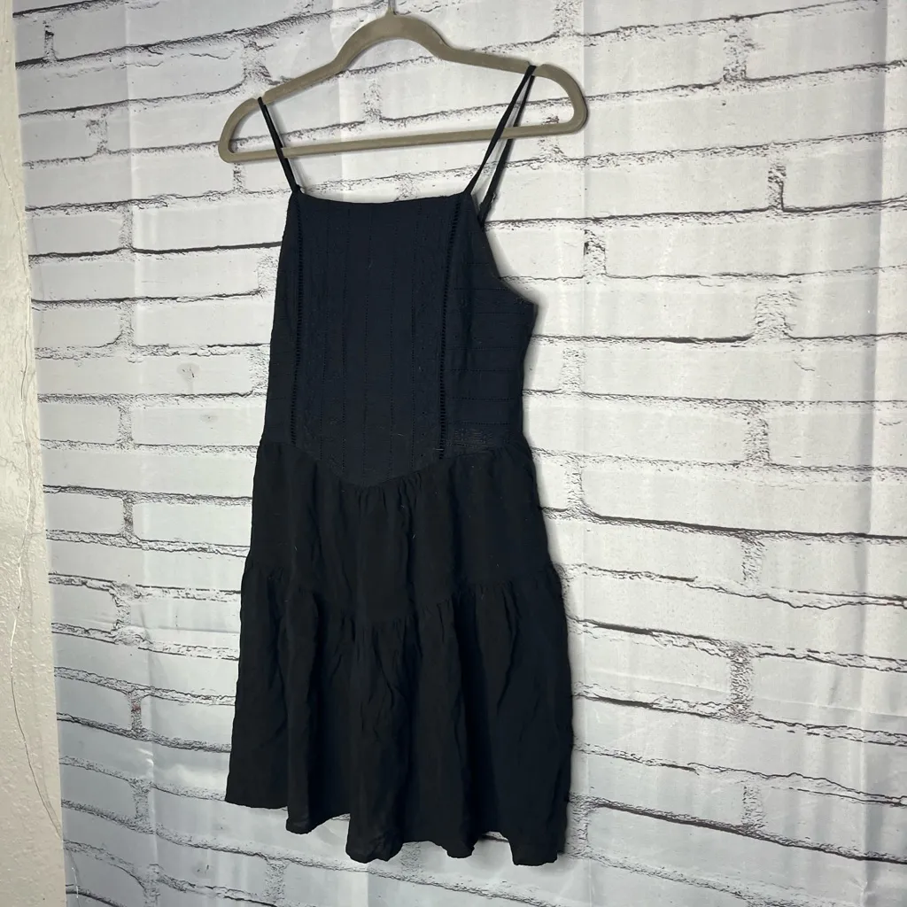 Wild Fable Black Tiered Mini Dress M Y2K Streetwear Skater Ruffle Summer Casual - Image 8