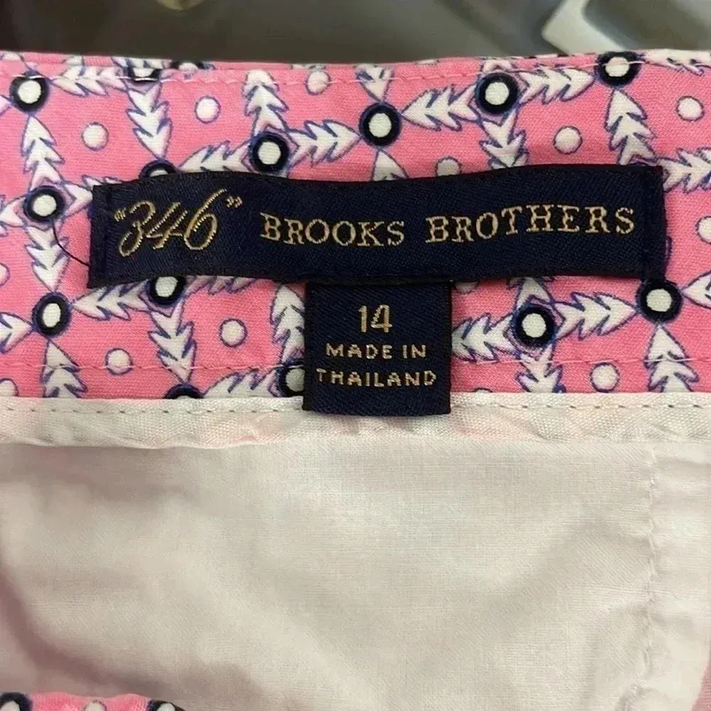 Brooks Brothers 346 Pink and Blue Women’s Shorts Size 14 - Image 4