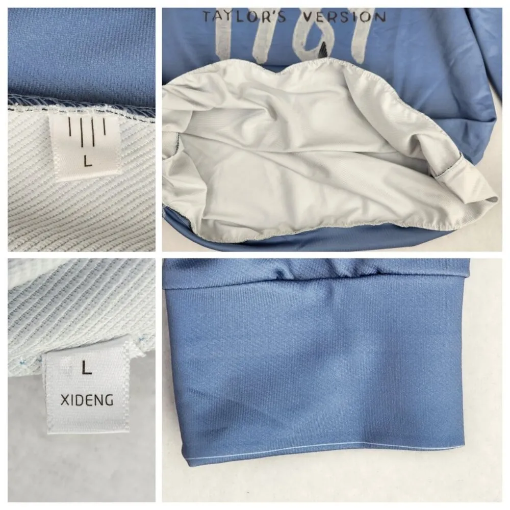 1989 Taylor's Version Oversized Long Sleeve Top Size L Blue Size L - Image 3