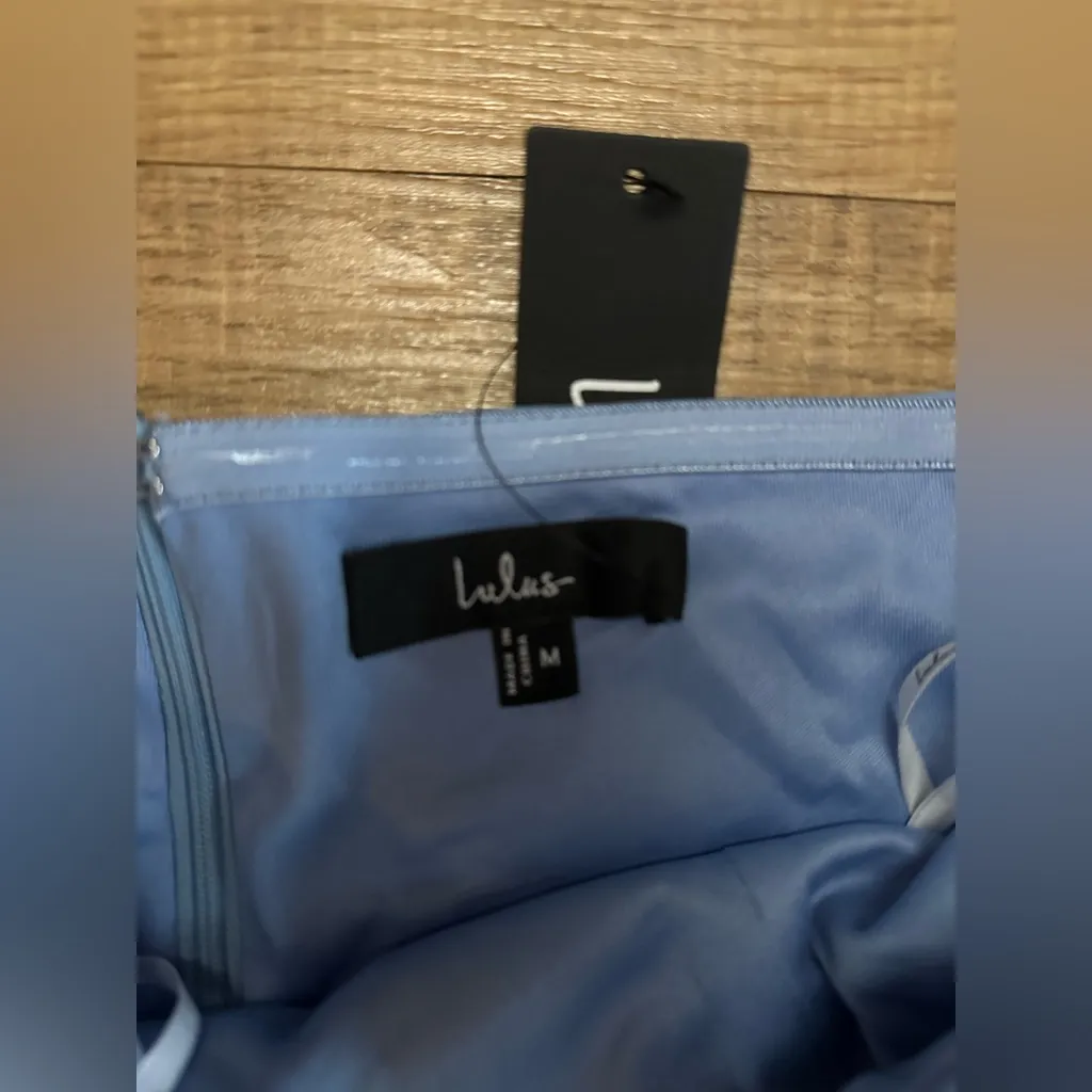 Lulus Sultry Intentions Light Blue Strapless Ruffled Mini Dress - Image 7