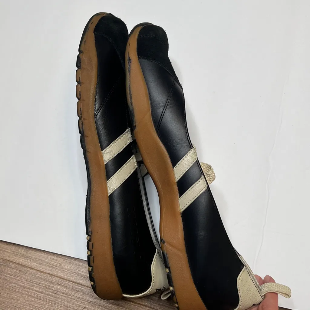 Nm70 women’s Mary Jane contrast sneakers Shoes Size 9 A31 Black - Image 8