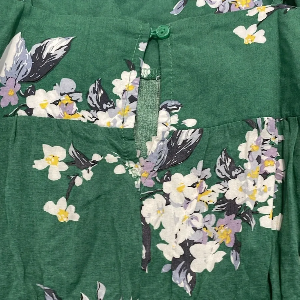 Jaase Green Floral Pant Jumpsuit small - Image 10