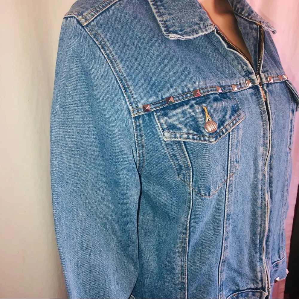 Vintage LA Blues studded denim jacket - Image 5