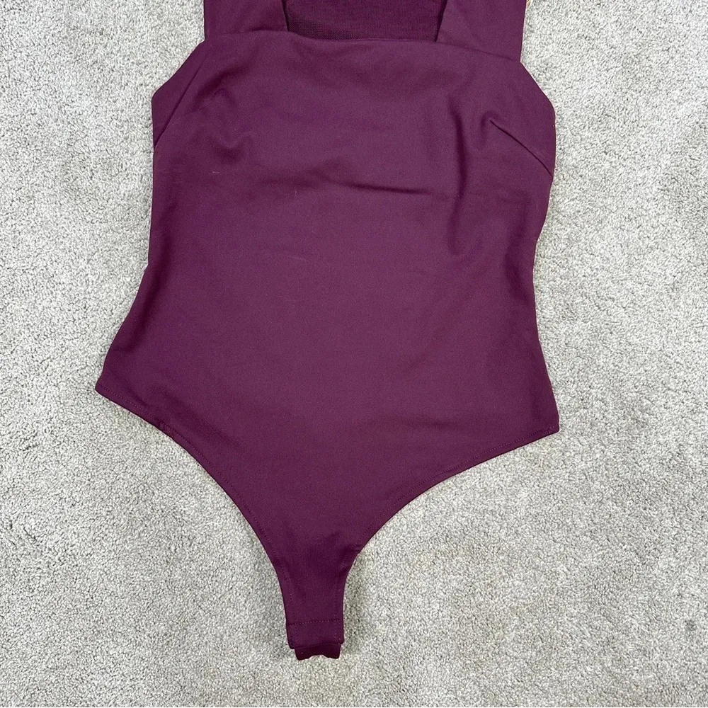Free People Intimately She's So Sleek Duo Bodysuit Purple Eggplant Size SP - Image 6