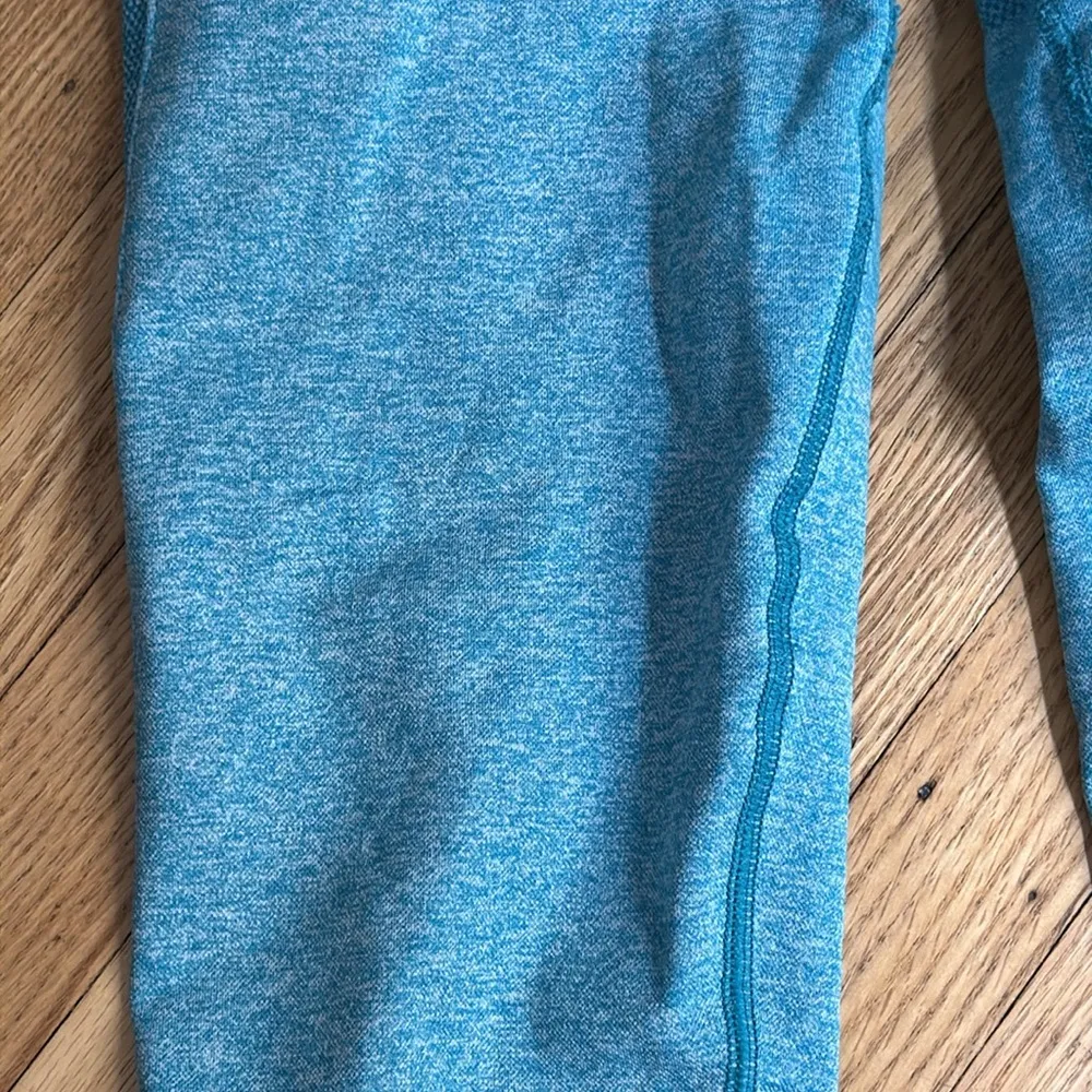 Gymshark Seamless Leggings Blue Heather XS/S High Waist Stretch - Image 3