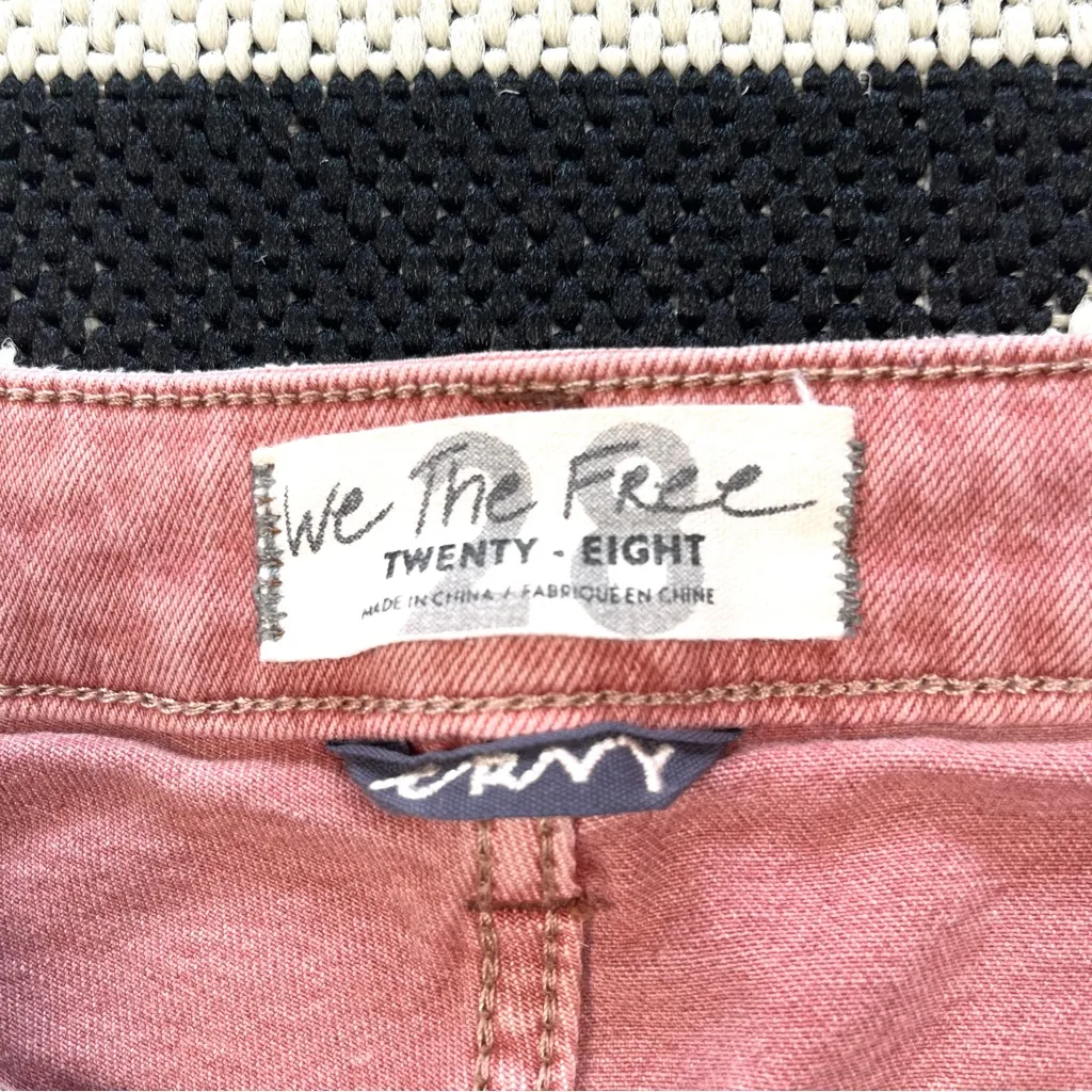 We The Free Crvy Vintage High Rise Cutoff Shorts in Rose Size 28 - Image 10