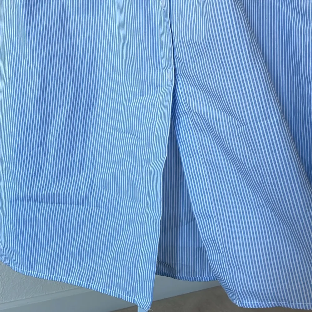 ASOS beautiful 100% cotton drawstring button down striped skirt - Image 7