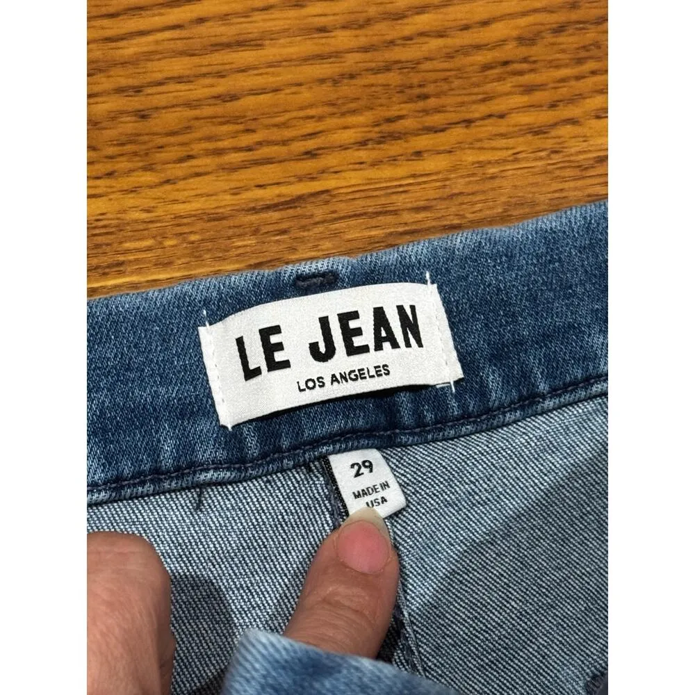 Le Jean Jude High Waist Wide Leg Trouser Jeans size 29 Blue - Image 8