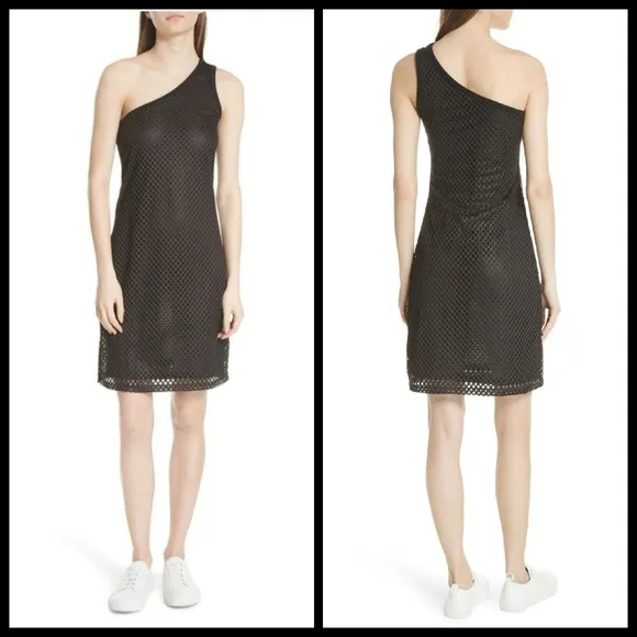 đź’•OPENING CEREMONYđź’• Black Mesh One Shoulder Dress - Image 2