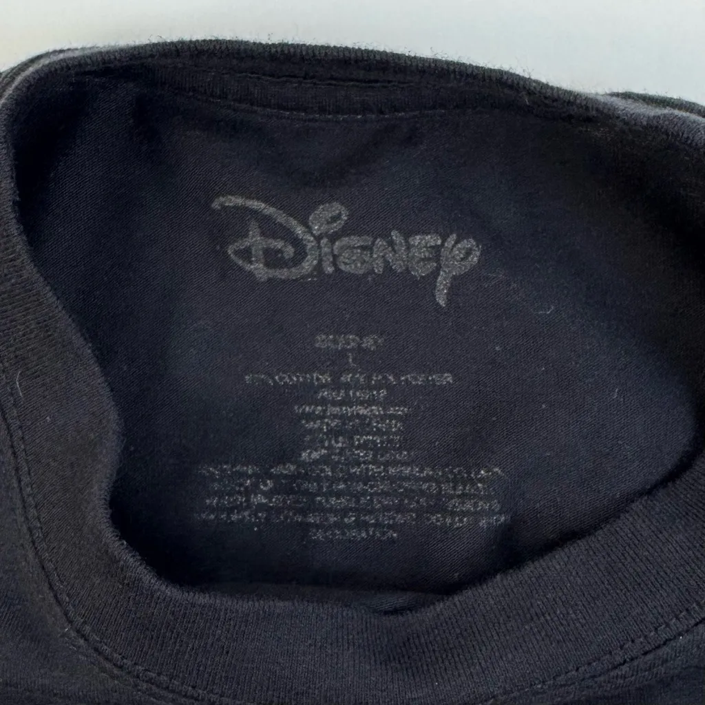 Disney Mickey Mouse Halloween Skeleton X-Ray Long Sleeve Tee Shirt Black Large - Image 10