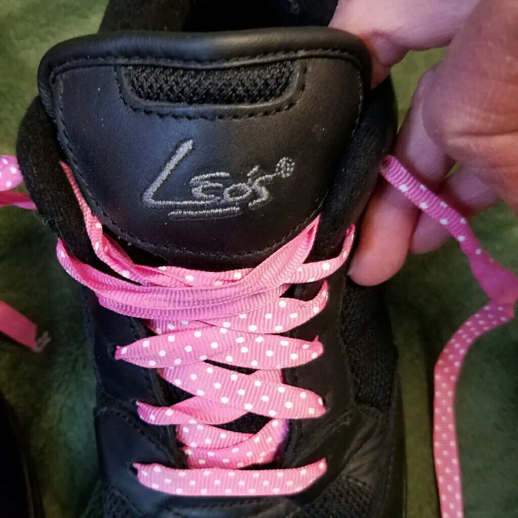 LEO'S Black Jazz Dance Shoes 8 - Image 4