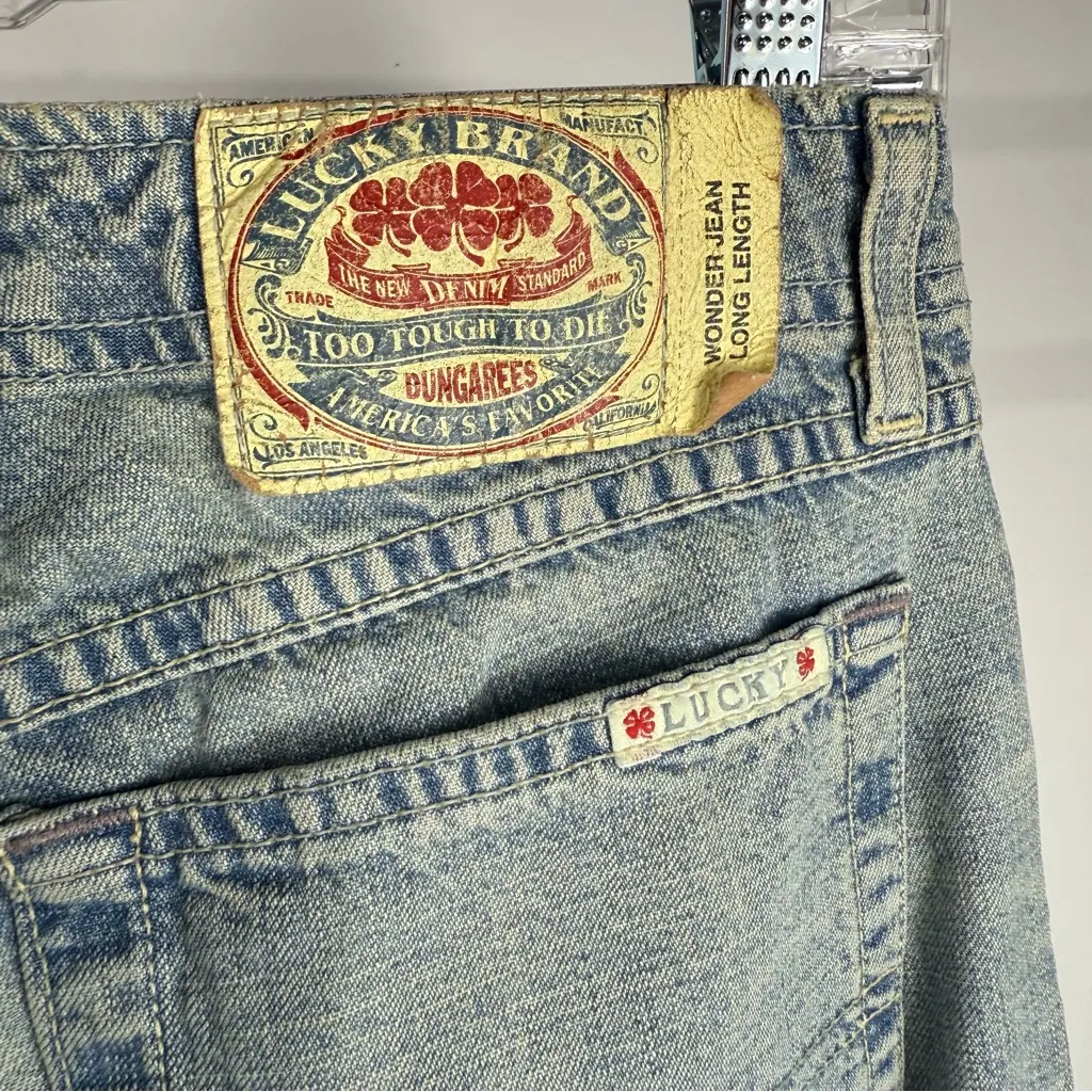 Vintage Y2K Lucky Brand Wonder Jean Long Length Size 0/25 - Image 4