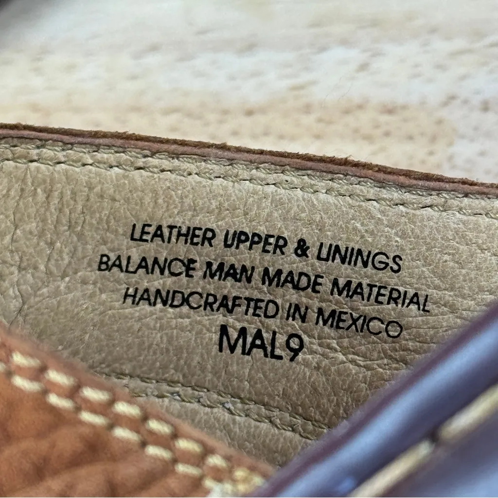 Born Nubuck Leather Cutouts Slip On Slide Sandals Carmel Tan 9 - Image 10