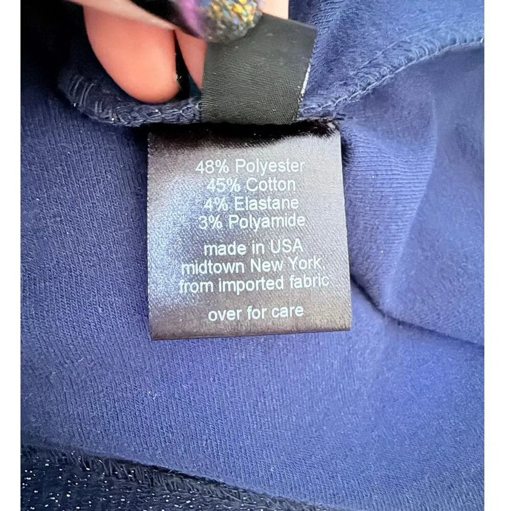 RACHEL COMEY Temper Metallic Knit Dress in Navy Size 8 Blue - Image 7