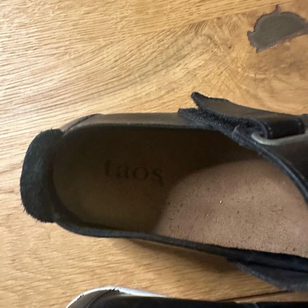 Taos black leather flats 39 Black Size 8.5 - Image 2