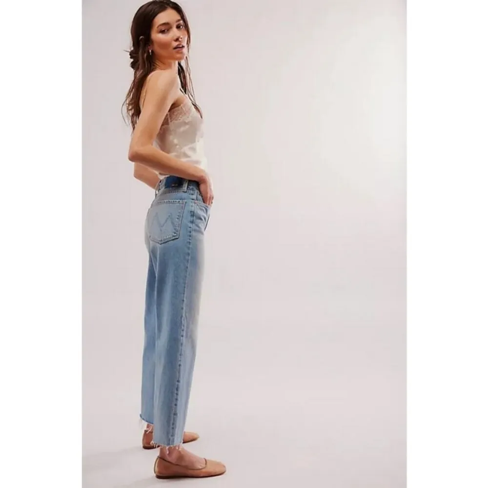 💕MOTHER SUPERIOR💕 The Rambler Zip Ankle Fray Jeans ~ I'm With the Band 29 NWT Blue - Image 5