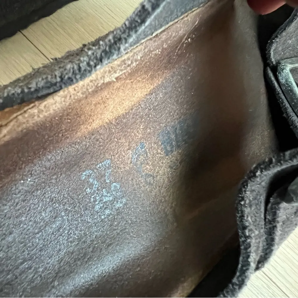 Birkenstock Arizona Suede with Soft Footbed in Dark Gray - Image 7