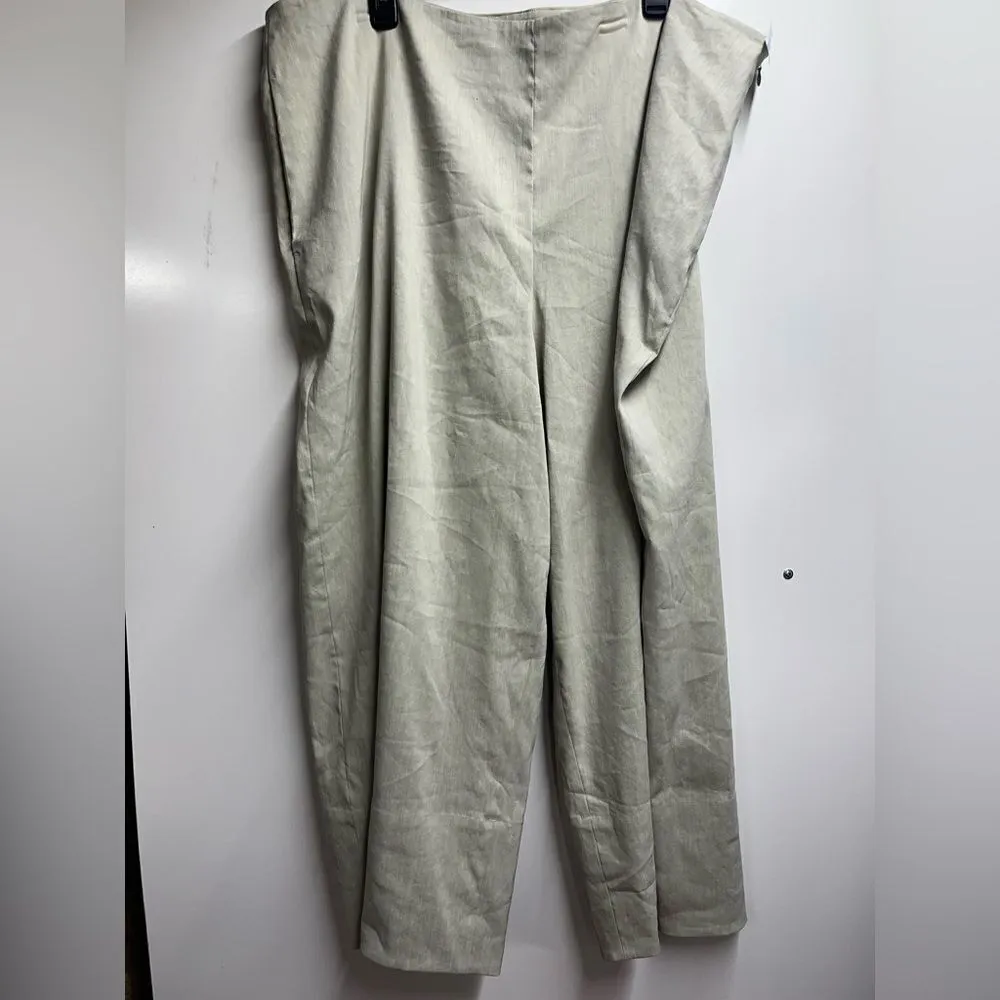 Vince Women's Linen Crop Wide Pant new size 18 - Image 3