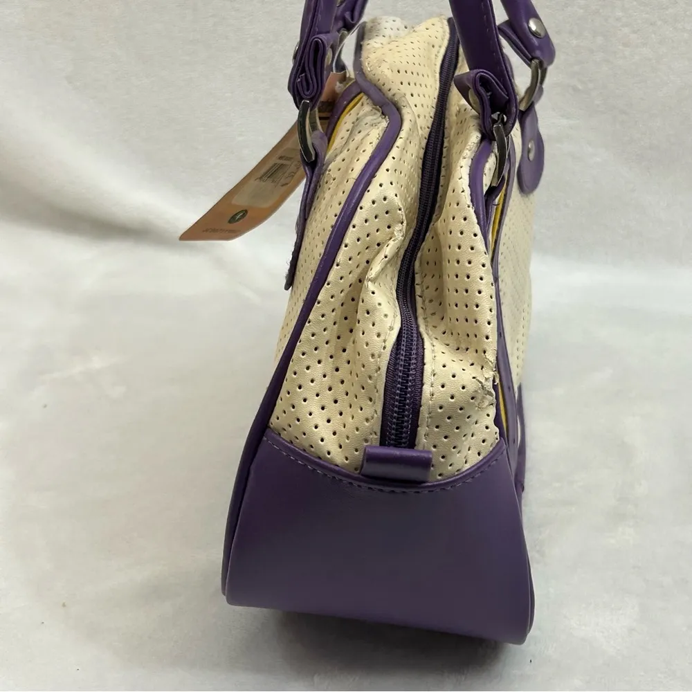 Los Angeles LA Lakers NBA Basketball Perfect Bowler Hand Bag Women’s Purse Read - Image 9