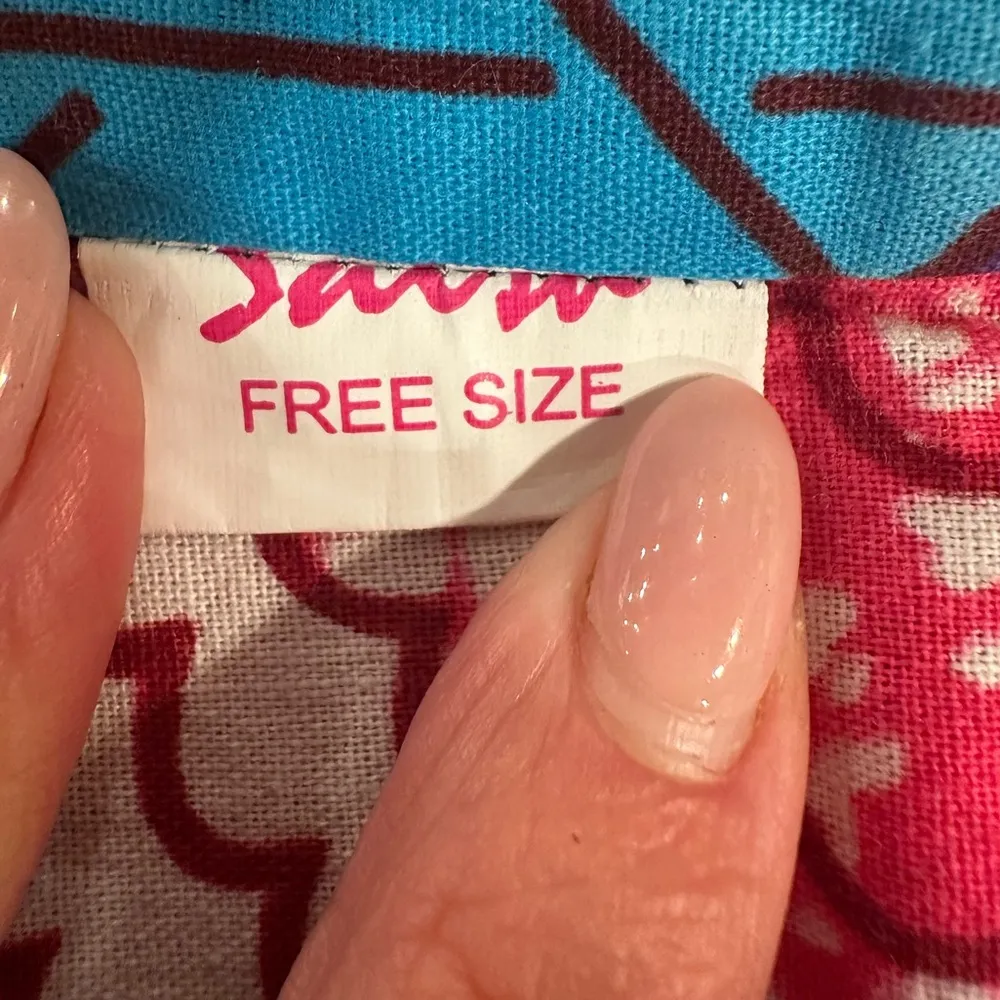 Colorful Patterned Wrap Maxi Skirt EUC Blue Size undefined - Image 4