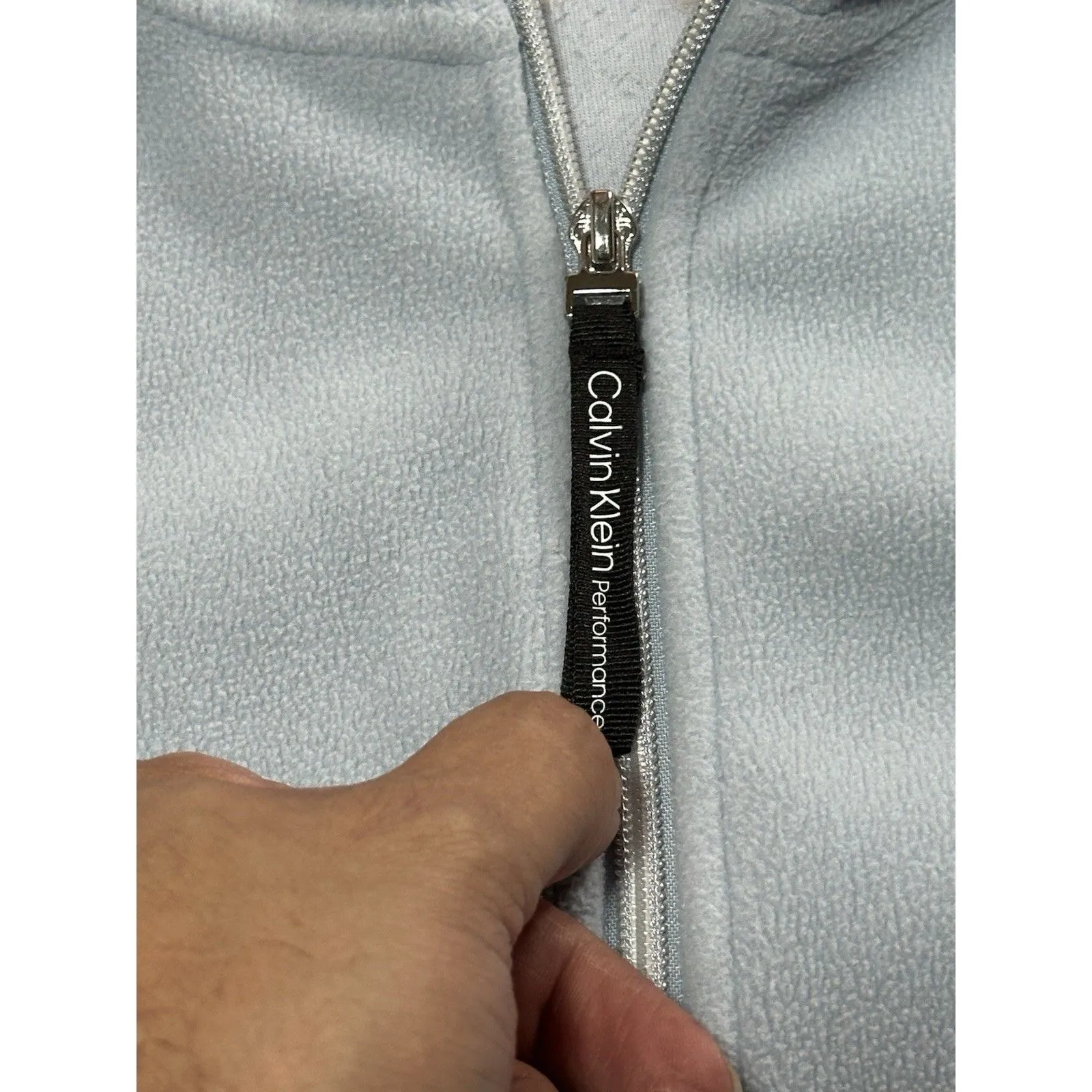 Calvin Klein Performance Women's Full Zip Fleece Jacket Mauve Size M - Image 4