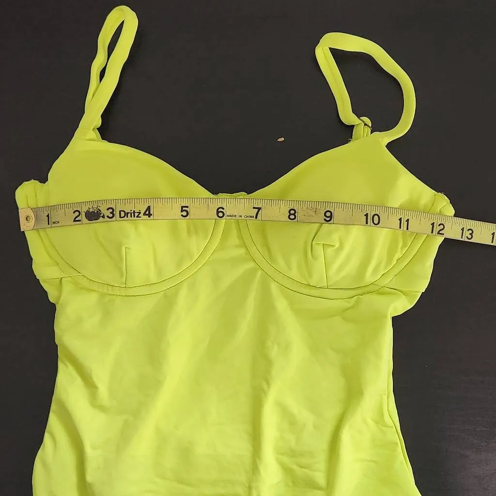 Andie Lime Green One-Piece Swimsuit NWT XS Bright Green One Piece Swimwear - Image 6