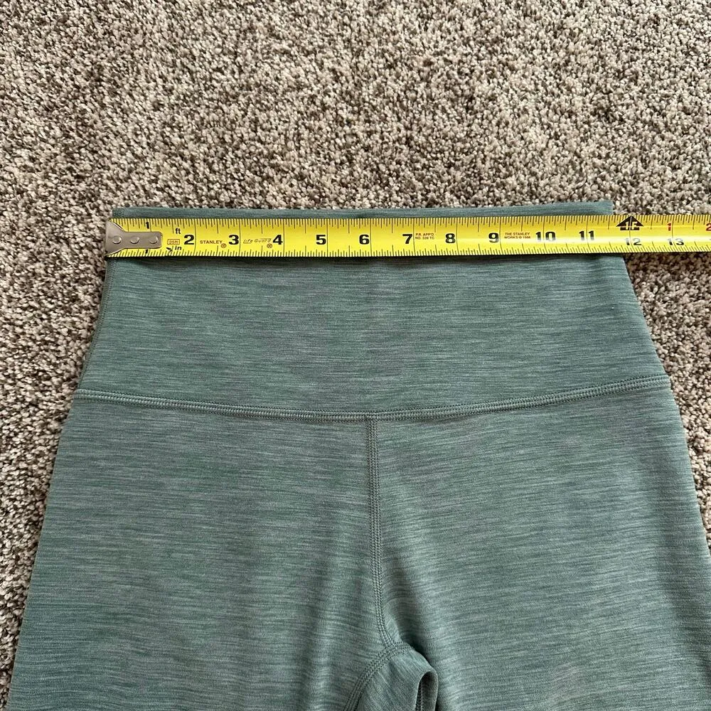 Lululemon heather sage green biker shorts size 6 - Image 7