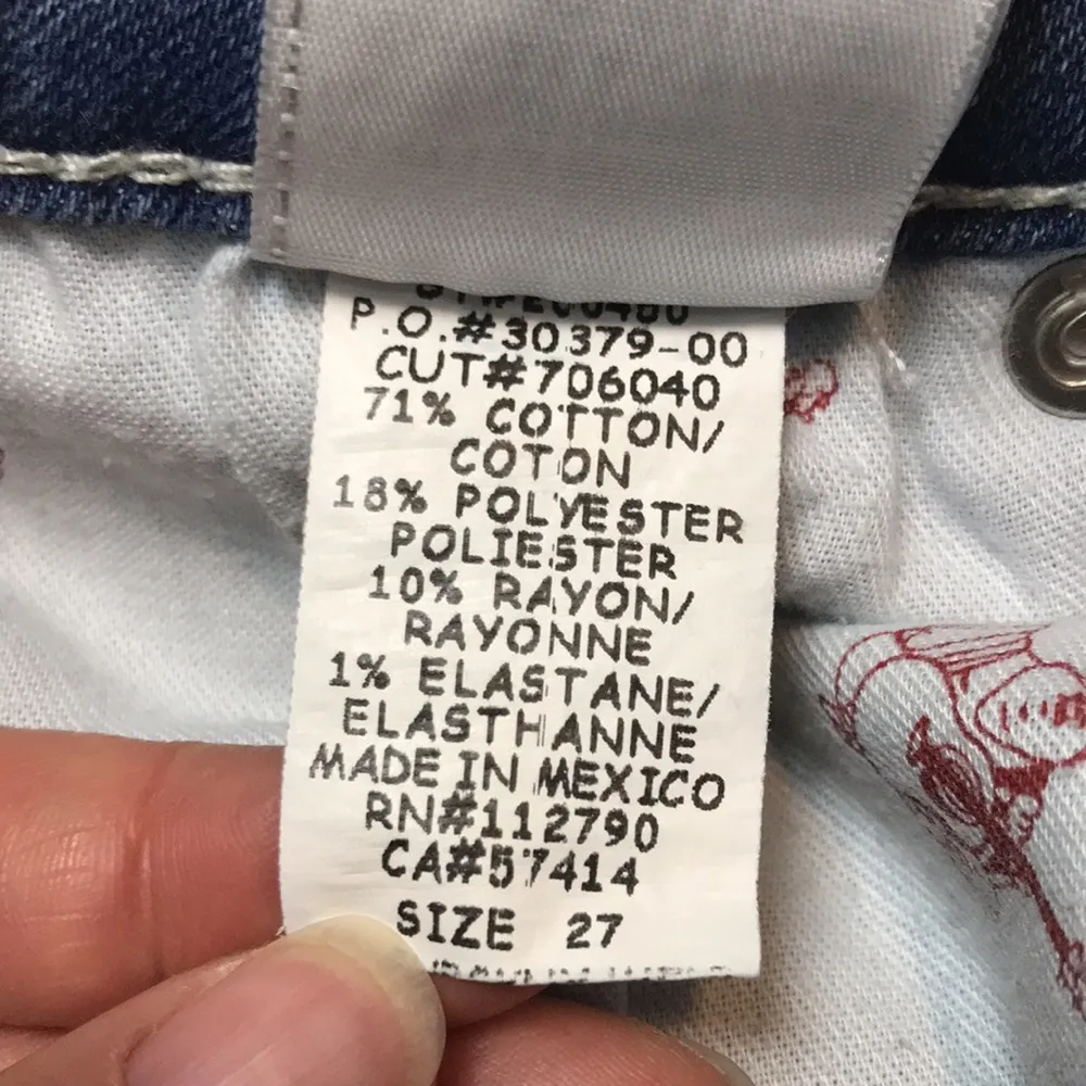 True Religion Women’s Flap Pocket Skinny Medium Wash Denim Jeans - Image 12