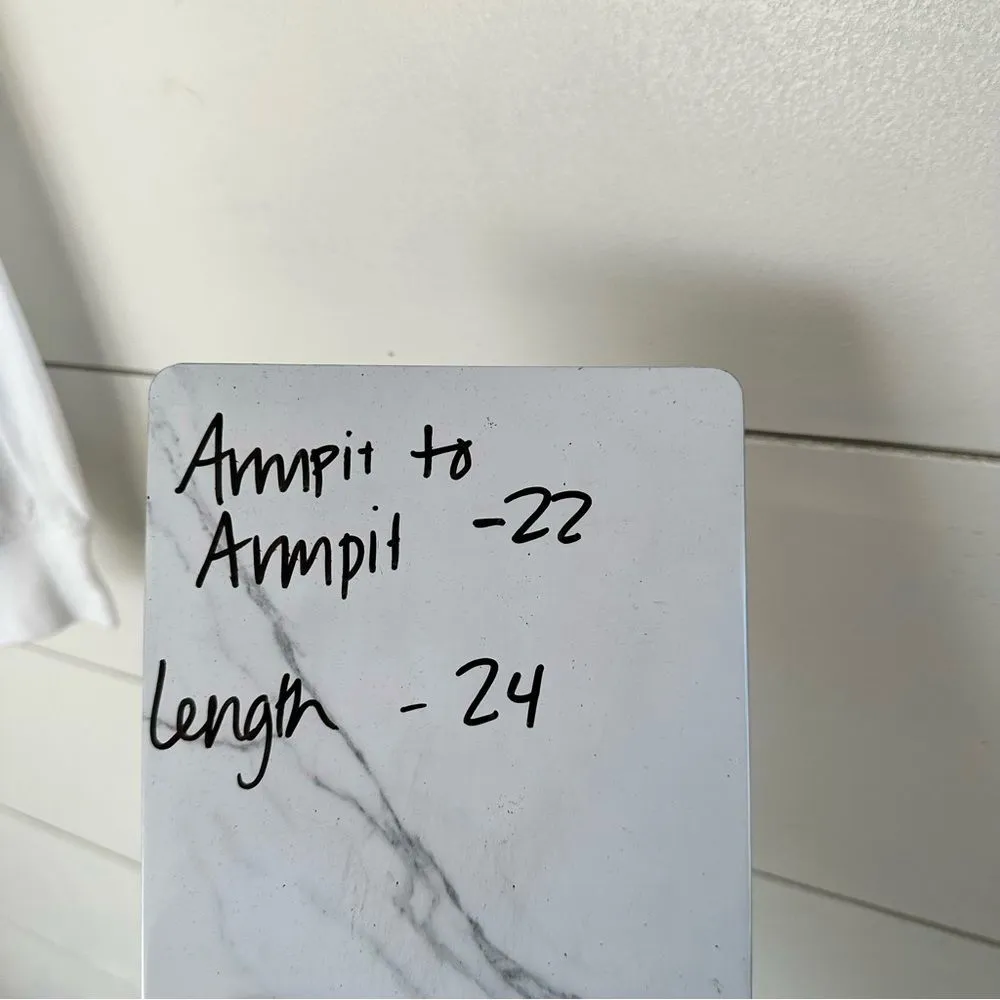 Everlane Women’s Small White Black Human Being Longsleeve - Image 5