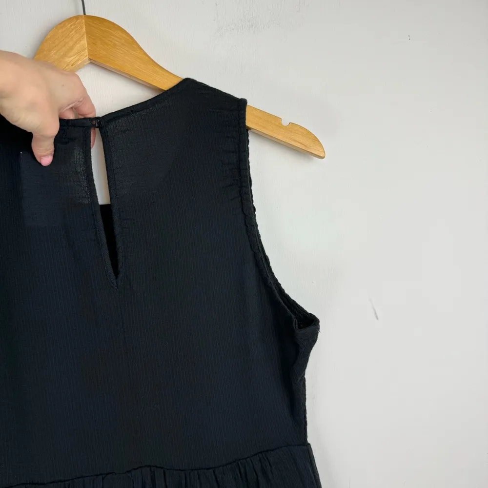 NWT Prana Seakissed Midi Dress Sz Small Black Organic Cotton Sleeveless - Image 13