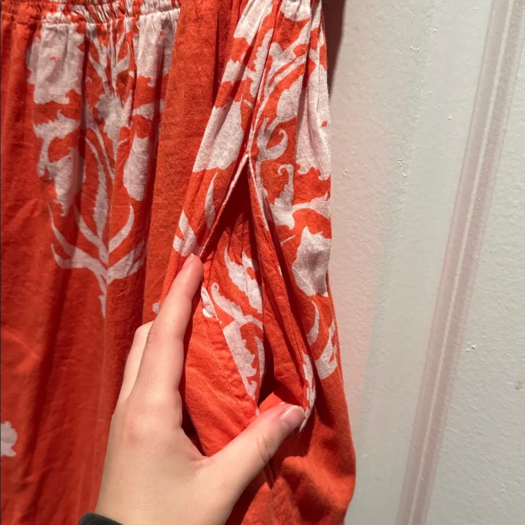 Roller Rabbit Printed Orange Midi Dress - Image 6